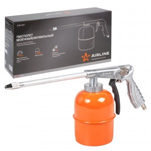 Пистолет для мойки ДВС пневматический (мовильный) металл 900мл с регулятором дав ATBU059 AIRLINE