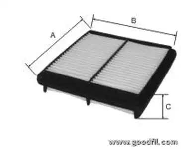 Фильтр воздушный AG606 AG 606 GOODWILL