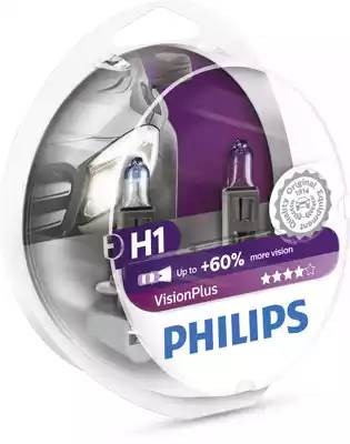 Лампа 12V H1 55W P14.5s +60% бокс (2шт.) VisionPlus PHILIPS 12258VPS2 PHILIPS