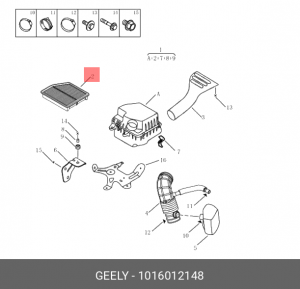 Фильтр воздушный GEELY Emgrand X7 (NL4) (2.0) OE 1016012148 GEELY