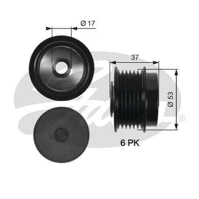 Муфта генератора TOYOTA COROLLA E15/E18 1.6/1.8 OAP7015 OAP7015 GATES