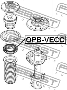 Подшипник опоры амортизатора OPB-VECC OPB-VECC FEBEST
