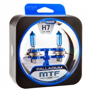 Лампа 12V H7 55W PX26d бокс (2шт.) Palladium MTF HPA1207 MTF