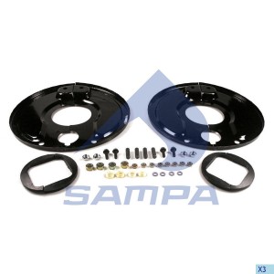 Щиток BPW барабана тормозного пылезащитный (комплект на ось, 160x470х33мм SN4218 070.532 SAMPA