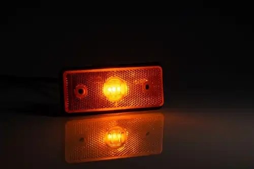 фонарь габаритный! жёлтого цвета, LED 110x45 с проводом 0,5м \ MD013ZLED FRISTOM