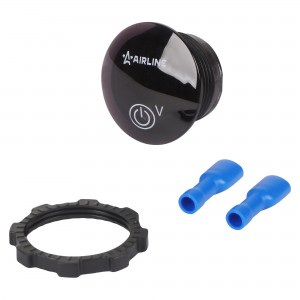 Вольтметр напряжения (12/24V) "AIRLINE" (вкл/выкл) (встраиваемый влагозащитный) AEAL005 AIRLINE