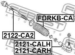 Наконечник рулевой правый FORD MONDEO CA2 2007-2014 2121-CARH 2121-CARH FEBEST