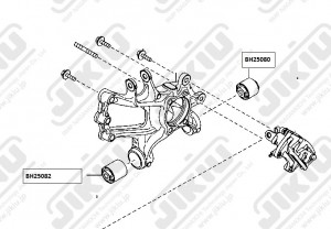 Сайлентблок задн цапфы MAZDA CX-5 2011-, 6 (GJ/GL) 2012- BH25080 BH25080 JIKIU