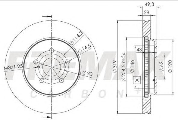 диск тормозной передний!\ Lexus RX 3.0-4.0, Toyota Harrier 2.4-3.5i 03> BD4400 FREMAX