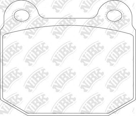Колодки тормозные SUBARU Impreza (07-14) задние (4шт.) NIBK PN0226 NIBK
