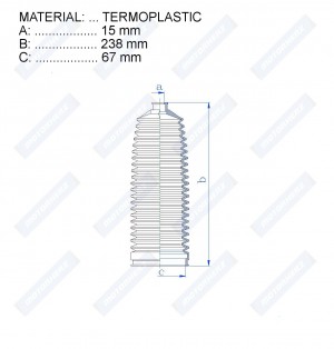 Пыльник рулевой рейки RDZ0511MG RDZ0511MG MOTORHERZ