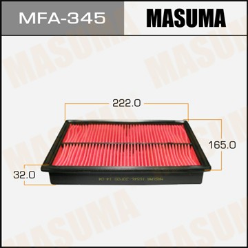 фильтр воздушный!\ Nissan Premiera,Honda Civic 1.4i-1.8 89> MFA345 MASUMA