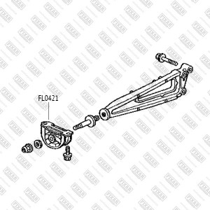Опора заднего дифференциала передняя HONDA Fit 02- FL0421 FL0421 FIXAR