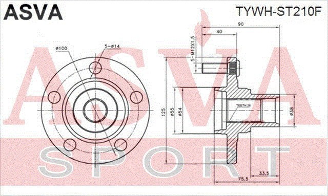 СТУПИЦА 12 TYWHST210F TYWH-ST210F ASVA