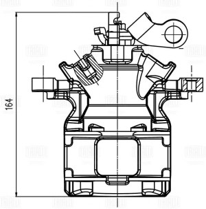 Суппорт тормозной задний правый d=41 мм CF 800341 TRIALLI