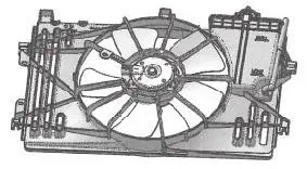 Э/вентилятор охл. для а/м Toyota Corolla (01-)/Avensis (03-) 1.4i/1.6i/1.8i (с к LFK 1922 LUZAR