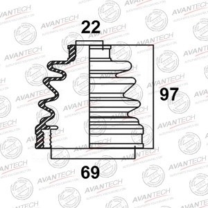 Пыльник привода Avantech BD0502 AVANTECH