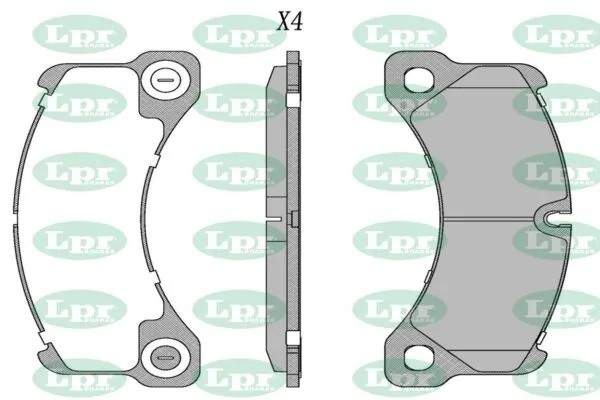 Колодки тормозные дисковые 05P1731 05P1731 LPR