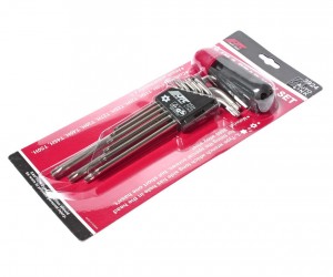 Набор ключей TORX T10Н-Т50H Г-образных с отверстием 9 предметов JTC JTC-3924 JTC TOOLS