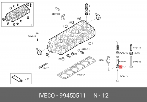 седло клапана! STD\Iveco EuroTrakker/Cursor 99450511 IVECO