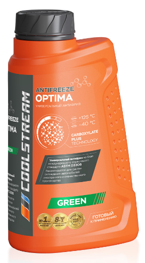 Антифриз зеленый -40C 1.1кг/1л Optima COOL STREAM CS010701GR COOLSTREAM