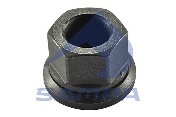Гайка колеса М22х1.5 полуприцепа, тягача (юбка подвижная, H=27мм, SW33) SAMPA 075112 SAMPA