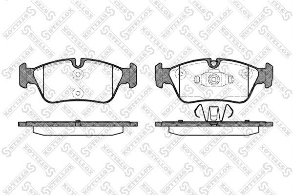 384 60 !колодки дисковые п.\ BMW E87/E90/E91 1.8/2.0i/2.0D 04> 395-060-SX STELLOX