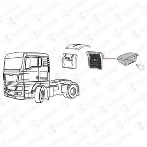 кронштейн заднего фонаря !\ MAN TGA II/TGX/TGS TGX505 COVIND