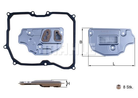VW GOLF V 2004>/ SEAT ALTEA (2004>) С ПРОКЛАДКОЙ HX256D MAHLE KNECHT