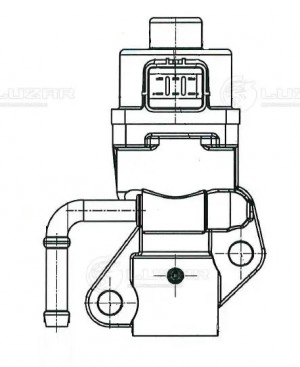 Клапан EGR (рециркуляции выхл. газов) для а/м Ford Focus (05-)/Mondeo (00-) 1.8i LVEG 1001 LUZAR