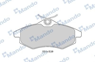 Колодки тормозные CITROEN C2,C3 (02-) (1.1/1.4) передние (4шт.) MANDO MBF015170 MANDO
