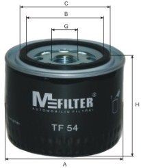 фильтр масляный !\Volvo 440/460 1.6-2.0/1.9TD 88-97 TF54 MFILTER AUTOMOTIVE FILTERS