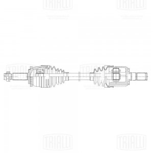 Привод Hyundai Solaris (10-)/Kia Rio (11-) 1.6i 6AT (перед. лев.) (AR 0812) AR 0812 TRIALLI