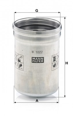 Фильтр масляный W1022 W 1022 MANN FILTER