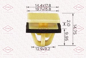 Клипса автомобильная [упаковка 10 штук] HYUNDAI/KIA TJB1390 TJB1390 TATSUMI