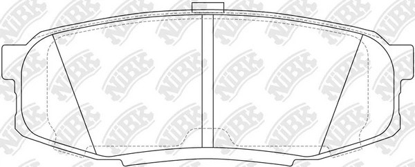 Колодки тормозные TOYOTA Land Cruiser 200 LEXUS LX450,570 (07-) задние (4шт.) NI PN1542S NIBK
