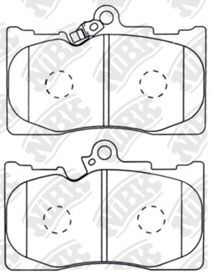 Колодки тормозные LEXUS GS300 (05-11) передние (4шт.) NIBK PN1547 NIBK