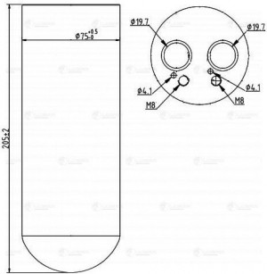 Ресивер-осушитель конд. для а/м VW Passat B5 00-/Skoda Superb 01- LCR1806 LCR 1806 LUZAR