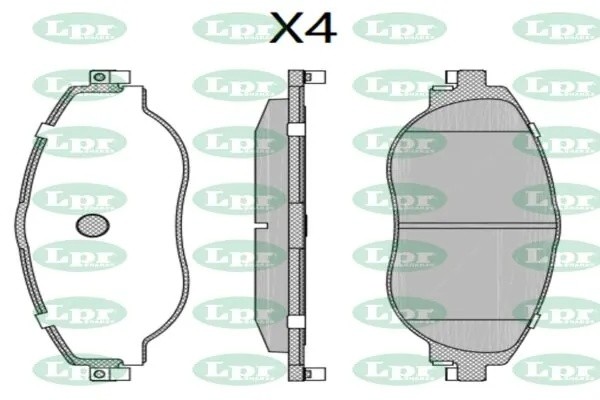 Колодки тормозные VW TIGUAN ALLSPACE 17-/PASSAT 14- передние 05P2163 05P2163 LPR