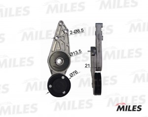 Натяжитель ремня приводного VAG 1.6-1.8T 95-05 AG00311 AG00311 MILES