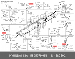 Штуцер тормозной системы UNIVERSE(45) 589597H951 HYUNDAI KIA
