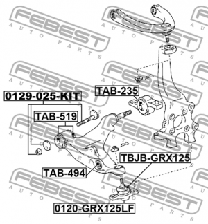 Сайлентблок TAB-519 TAB-519 FEBEST