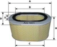 Фильтр воздушный AG501 AG 501 GOODWILL