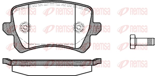 1342 00 [5N0698451] !колодки дисковые з.\ VW Tiguan 1.4TFSi/2.0TDi/2.0TFSi 07> 1342_00 REMSA