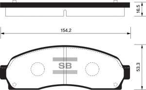 Колодки тормозные дисковые Ford Explorer 4.0/4.8 00 SP1369 SP1369 SANGSIN