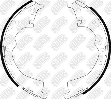 Колодки тормозные TOYOTA Hilux (05-) задние барабанные (4шт.) NIBK FN2335 NIBK