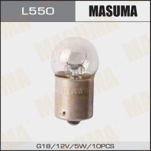 лампа! (R5W) 12V габарит/подсвет.номерного знака\ L550 MASUMA