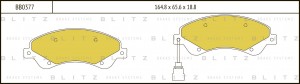 Колодки тормозные дисковые передние FORD Transit 06- BB0377 BB0377 BLITZ