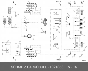 Фонарь габаритный POSIPOINT II белый LED 1021863 SCHMITZ CARGOBULL