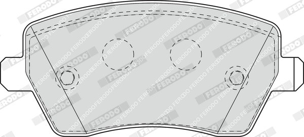 Колодки передние RENAULT DUSTER, LADA VESTA FDB1617 FDB1617 FERODO